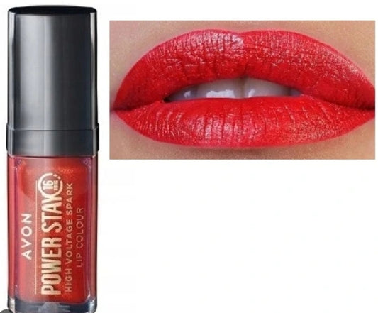 Avon Power Stay scarlet flame lip colour